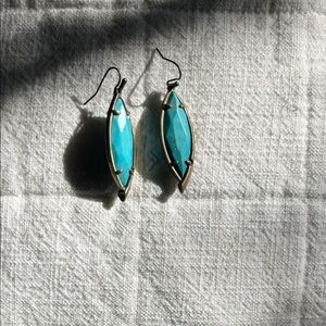 Kendra Scott Turquoise Marquise Earrings